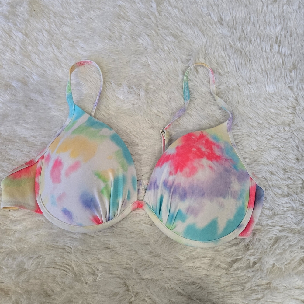 H2OH Women’s Tie Dye Maui Molded Cup Bikini Swim Top XL - Picture 2 of 5